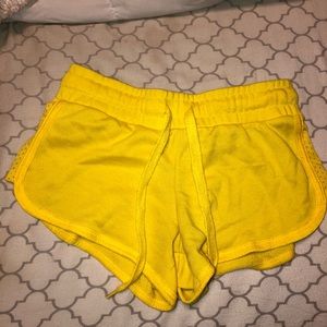 Yellow shorts